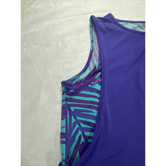 IMAN Global Chic Runway Jersey Sleeveless Surplice Dress Sapphire - Picture 4 of 10